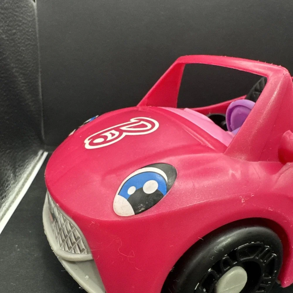 Fisher Price Little People Barbie Pink Convertible Cruiser Car Music & Sounds